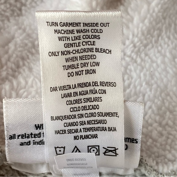 Wizarding World of Harry Potter Hedwig Fleece Lounge Hoodie Gray Size Small - Picture 13 of 14